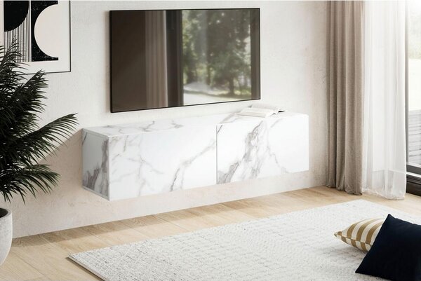 MID.YOU Nizka Omarica Marble, Bela