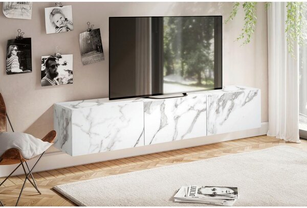 MID.YOU Nizka Omarica Marble, Bela