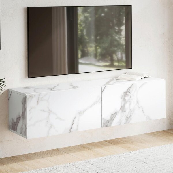 MID.YOU Nizka Omarica Marble, Bela