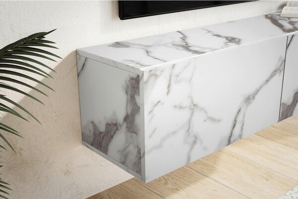 MID.YOU Nizka Omarica Marble, Bela