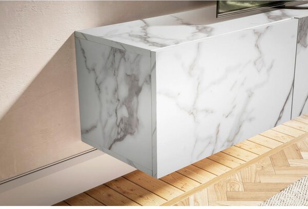 MID.YOU Nizka Omarica Marble, Bela