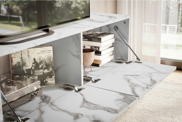 MID.YOU Nizka Omarica Marble, Bela