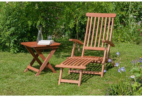 Gardenson Vrtni Ležalnik Deckchair, Masivno