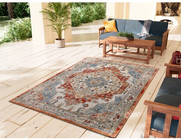 Oranžna/bež zunanja preproga 120x170 cm Luna Rust – Universal