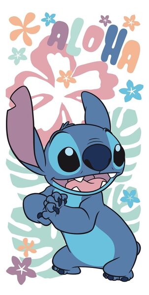 Bombažna otroška brisača 70x140 cm Lilo and Stitch "Hawaiian Harmony" – Jerry Fabrics