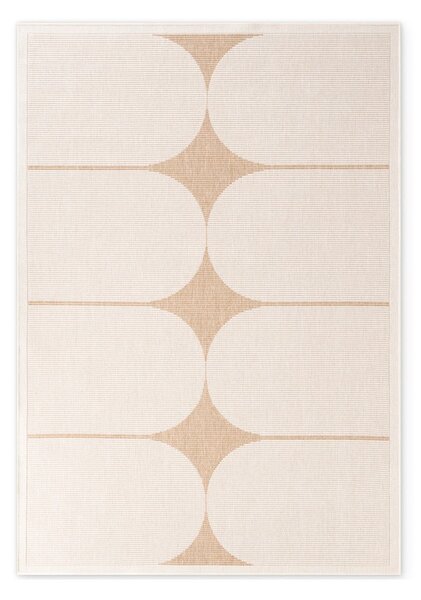 Bež-slonokoščena notranja in zunanja preproga 200x290 cm Duet Bowen – NORTHRUGS