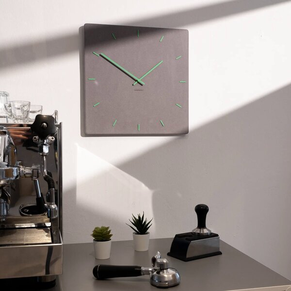 Stenska ura Luxhora Pura Square Light Grey 11 barv