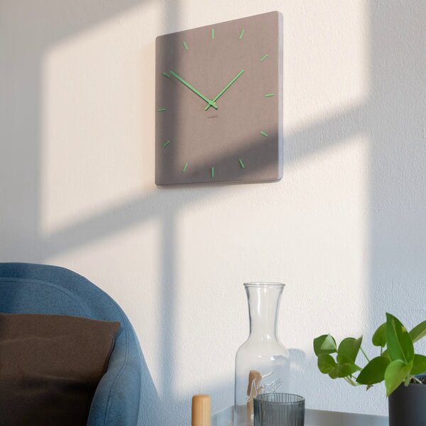 Stenska ura Luxhora Pura Square Light Grey 11 barv