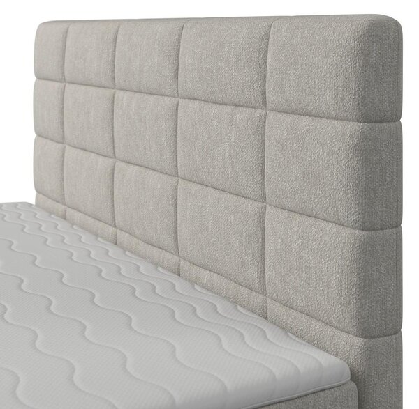 Bessagi Home Postelja Boxspring Aria, Siva