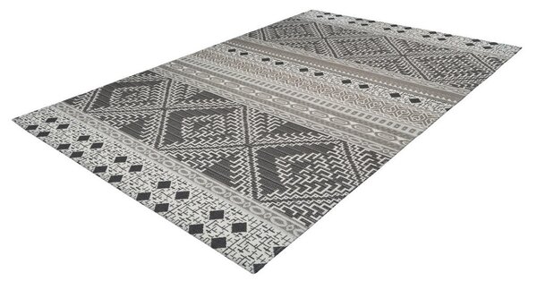 PREPROGA ZA ZUNANJO UPORABO Yoga 120/170 cm krem barve, rjavosiva