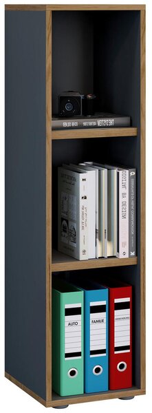 PISARNIŠKI REGAL 30/110/33 cm antracit, medeni hrast