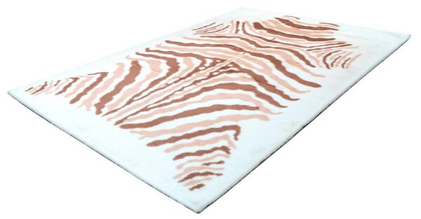 PREPROGA Z VISOKIM FLOROM Rabbit Animal Elfenbein/Taupe 120/160 cm taftano krem barve, rjavosiva