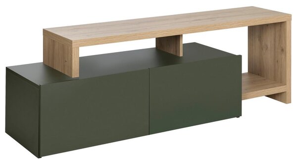 Livetastic Tv-element Craft, Zelena, Barva Hrasta