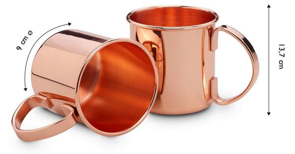 Echtwerk Set Lončkov Moscow Mule, Barva Bakra, 4 Kos