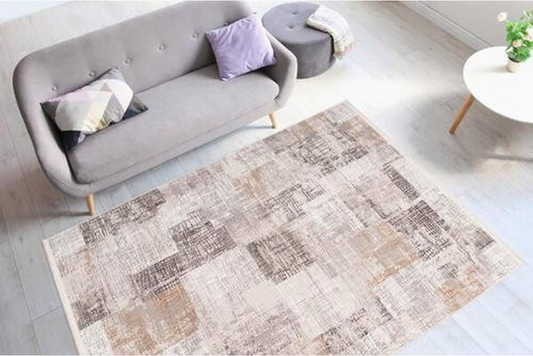 VINTAGE PREPROGA 80/150 cm siva, srebrne barve