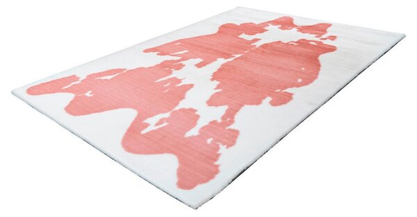 PREPROGA Z VISOKIM FLOROM Rabbit Animal Rosa / Weiß 120/160 cm taftano roza, bela