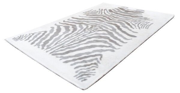 PREPROGA Z VISOKIM FLOROM Rabbit Animal Grau / Weiß 120/160 cm taftano siva, bela