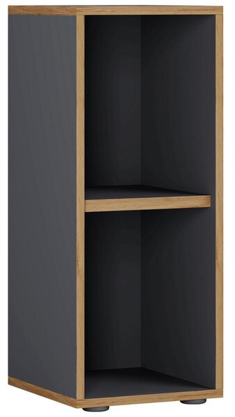 PISARNIŠKI REGAL 30/74/33 cm antracit, medeni hrast