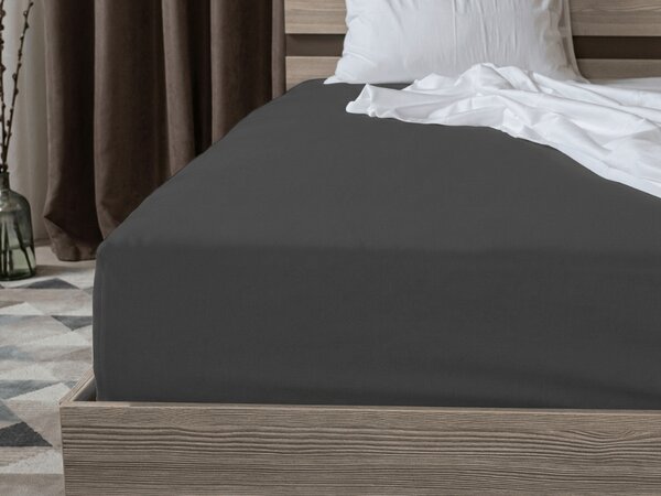Jersey rjuha z likro temno siva 180 x 200 cm