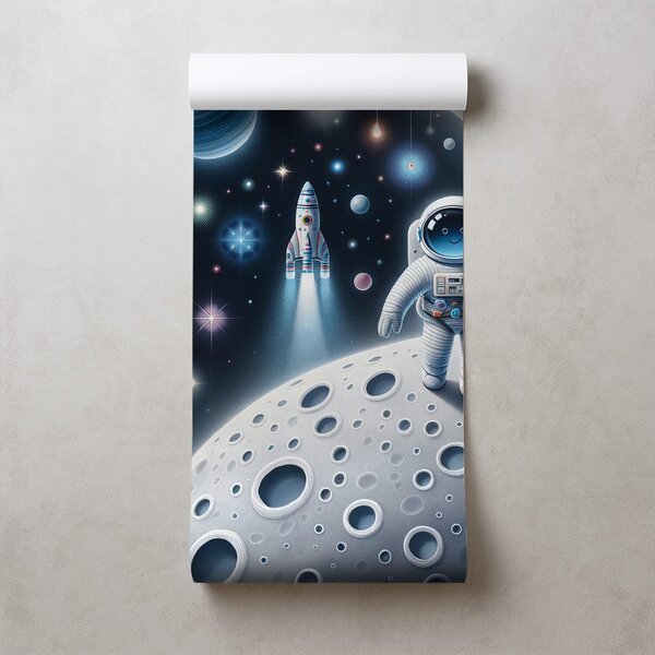 Tapeta otroški vesolje z astronavti