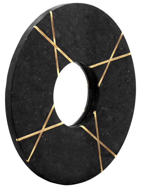 STENSKO OGLEDALO, 30/30/2 cm steklo, kamen, leseni material
