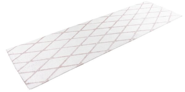 TEKAČ 80/250 cm roza, bela