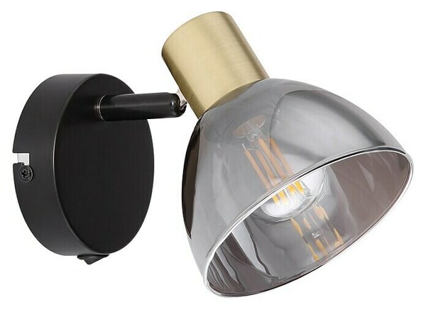 Globo Stenski reflektor Jay (25 W, Do x Š x V: 30 x 11 x 17,5 cm, Črna, E14)