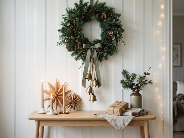 Božična viseča dekoracija GOLDEN BELLS 35 cm, zlata