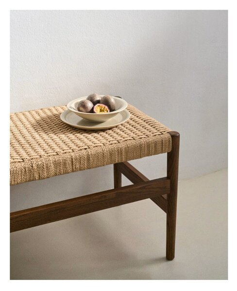 Rjava/naravna klop Zaide – Kave Home