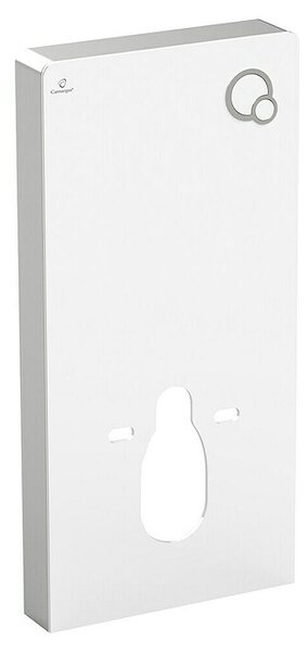 Camargue Sanitarni modul za stenski WC (Dve splakovalni količini, 10,8 x 48,3 x 100 cm, Steklene obloge, Bele barve)