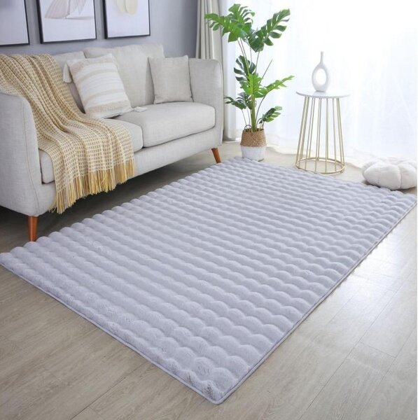 Novel Preproga Z Visokim Florom Ambiance, Srebrna, 200x290cm