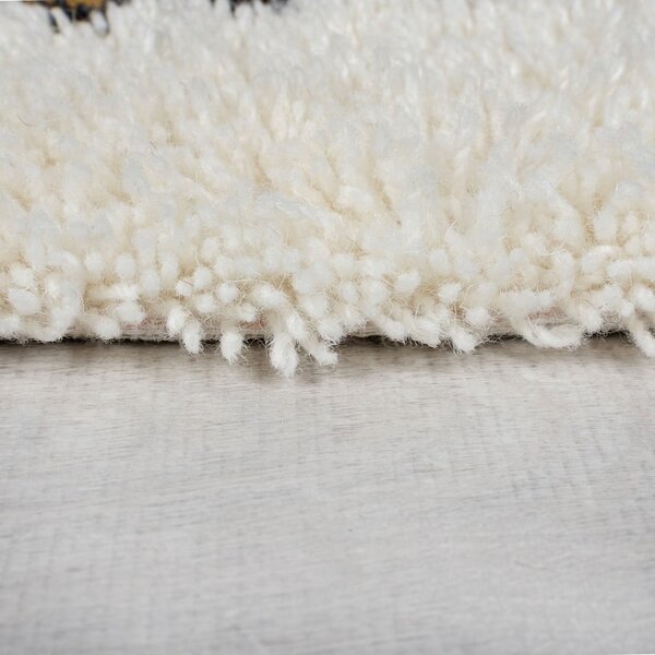 Kremno bela ročno tkana volnena preproga 160x230 cm Moroccan Fes – Flair Rugs