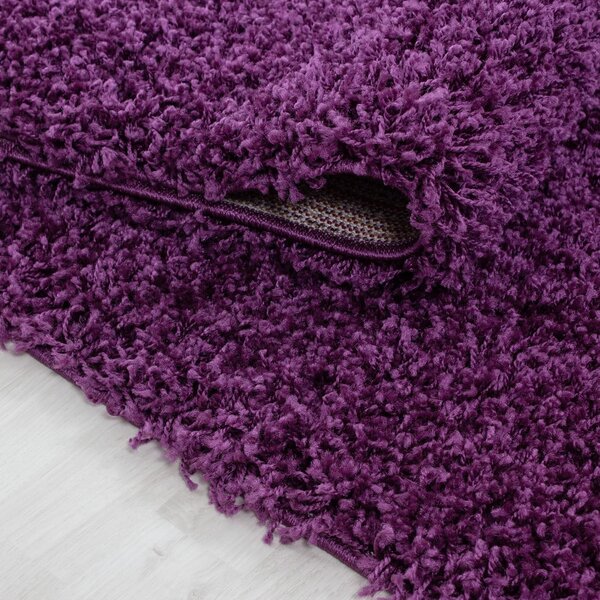 Temno vijolična okrogla preproga ø 120 cm Life – Ayyildiz Carpets