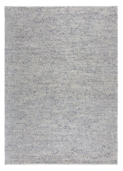 Svetlo modra ročno tkana preproga iz mešanice volne 80x150 cm Minerals – Flair Rugs