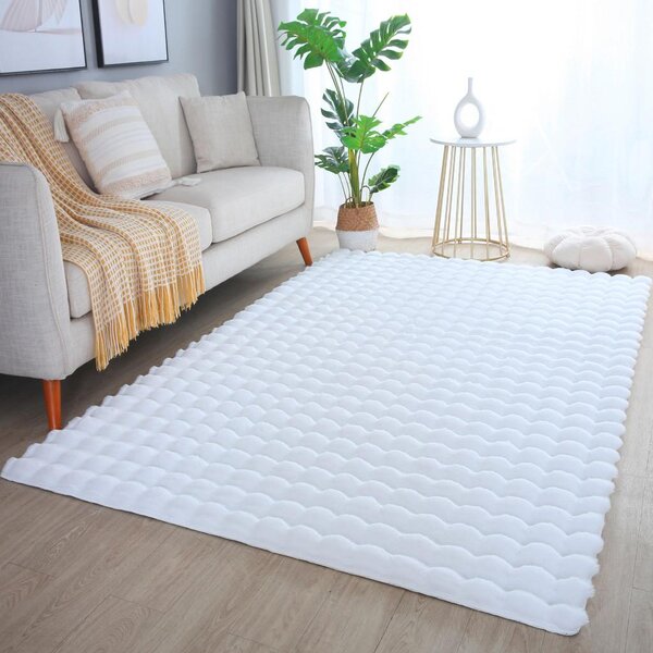 Novel Preproga Z Visokim Florom Ambiance, Bela, 80x150cm
