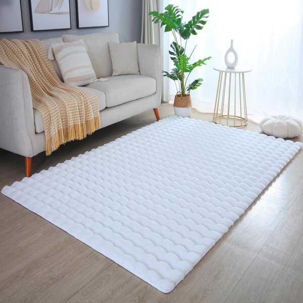 Novel Preproga Z Visokim Florom Ambiance, Bela, 80x150cm