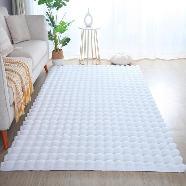 Novel Preproga Z Visokim Florom Ambiance, Bela, 80x150cm
