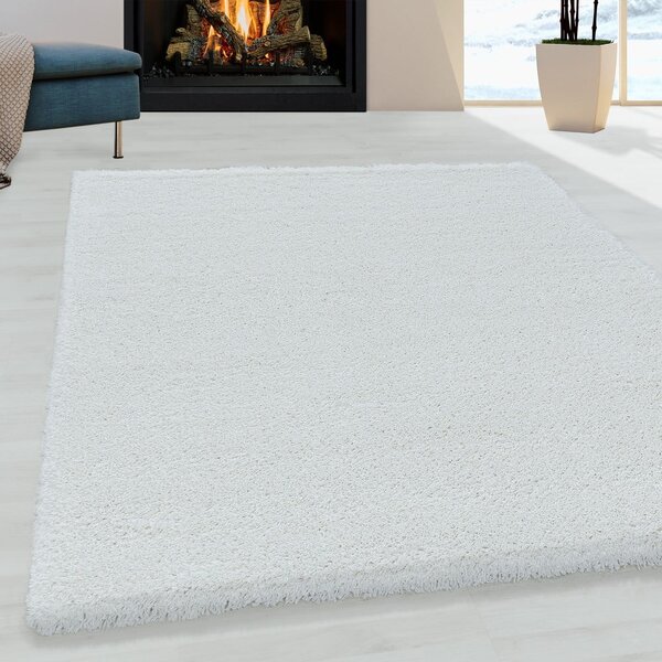 Bela preproga 60x110 cm Fluffy – Ayyildiz Carpets