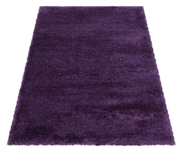 Temno vijolična preproga 80x150 cm Fluffy – Ayyildiz Carpets