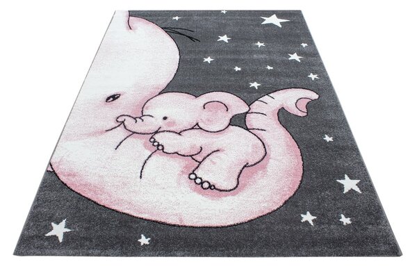 Rožnata/siva otroška preproga 80x150 cm Kids – Ayyildiz Carpets