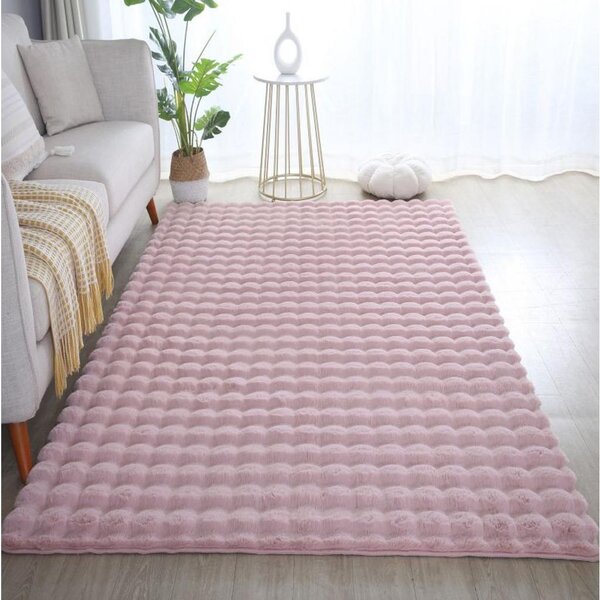 Novel Preproga Z Visokim Florom Ambiance, Roza, 140x200cm