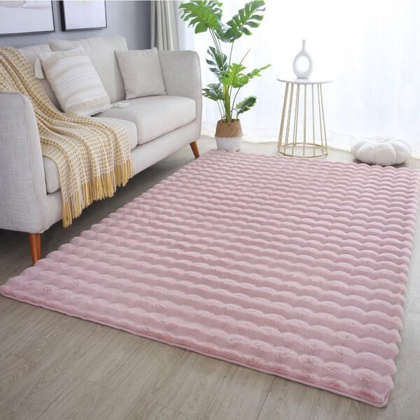 Novel Preproga Z Visokim Florom Ambiance, Roza, 140x200cm