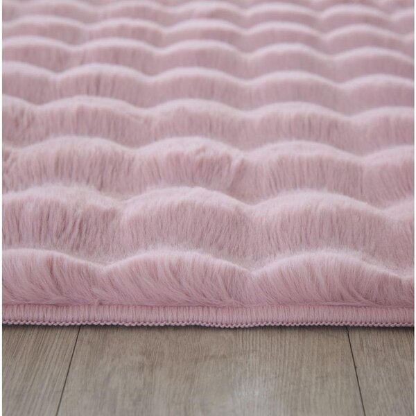 Novel Preproga Z Visokim Florom Ambiance, Roza, 140x200cm