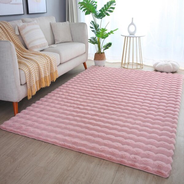 Mömax Preproga Z Visokim Florom Ambiance, Roza, 80x150cm