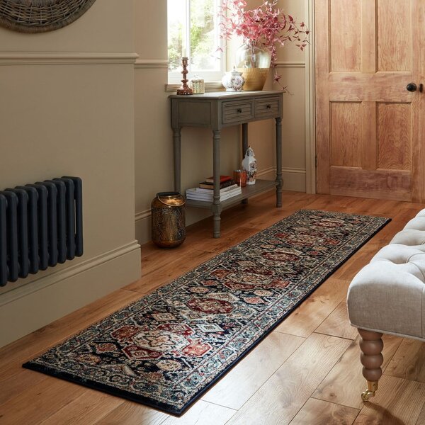 Temno moder tekač 60x230 cm Gillingham – Flair Rugs