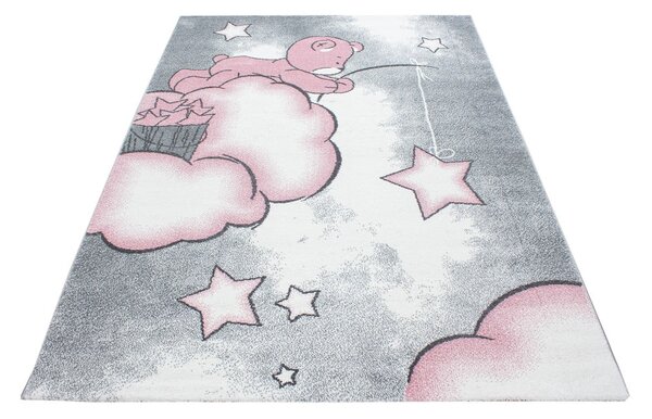 Rožnata/siva otroška preproga ø 120 cm Kids – Ayyildiz Carpets