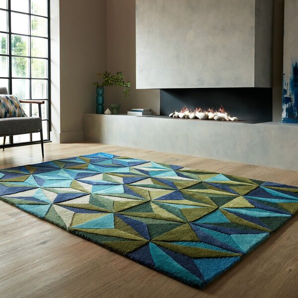 Modra volnena preproga 120x170 cm Reverie – Flair Rugs