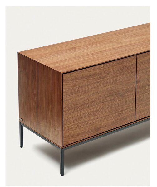 TV omarica v orehovem dekorju 195x55 cm Vedrana – Kave Home