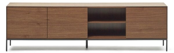 TV omarica v orehovem dekorju 195x55 cm Vedrana – Kave Home