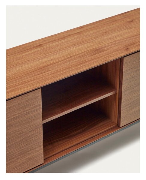 TV omarica v orehovem dekorju 195x55 cm Vedrana – Kave Home
